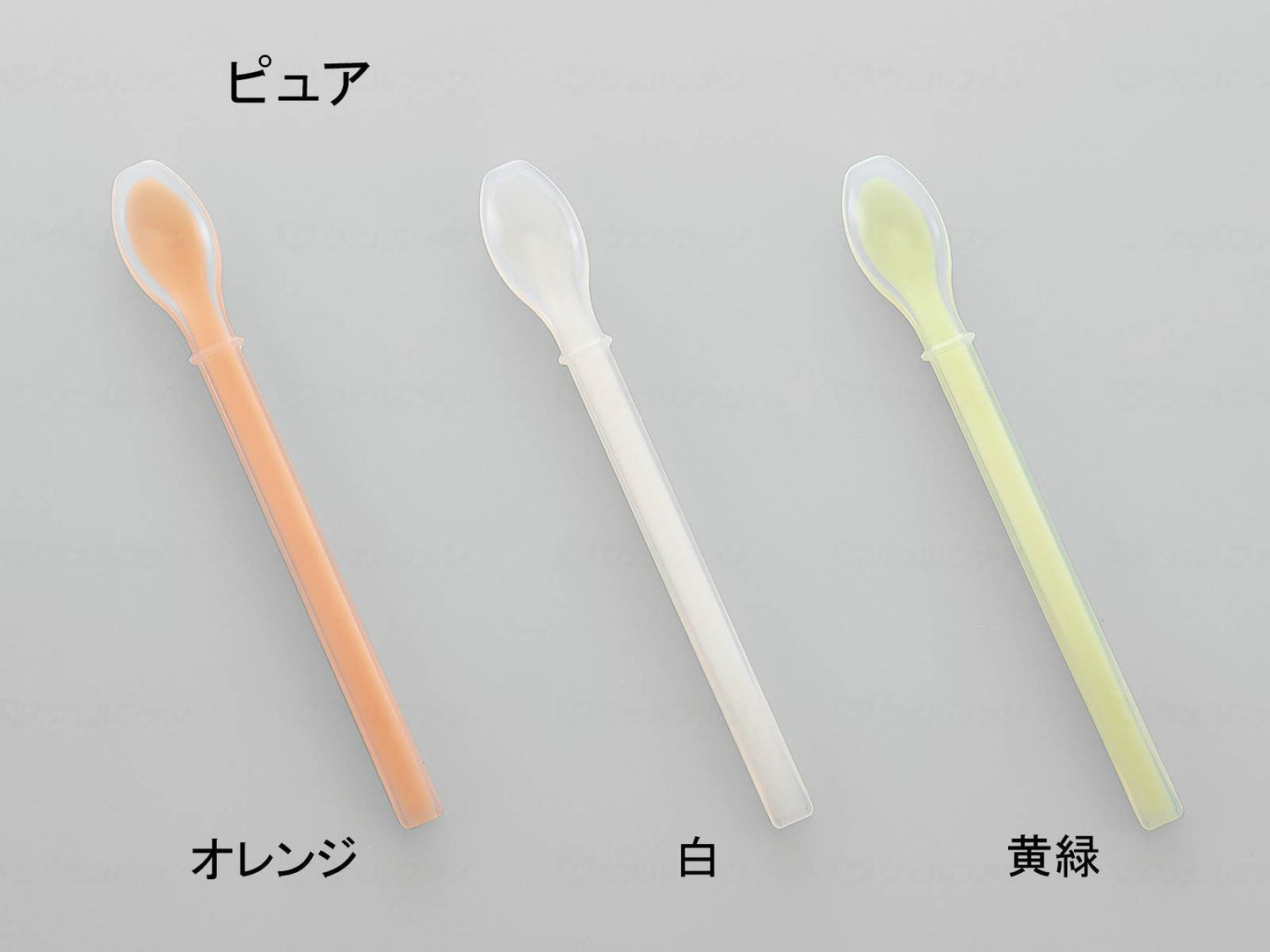 사이토 공업 소프트 고무 숟가락 실리콘 일체 타입 화이트 뽕