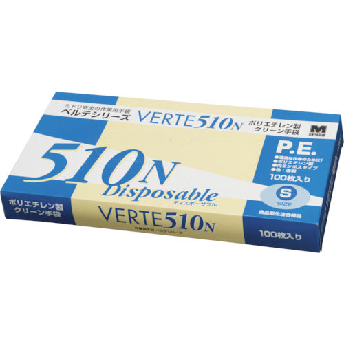 미도리 안전 폴리에틸렌제 디스포 장갑 S사이즈(100장입) VERTE-510N-S 1 상자