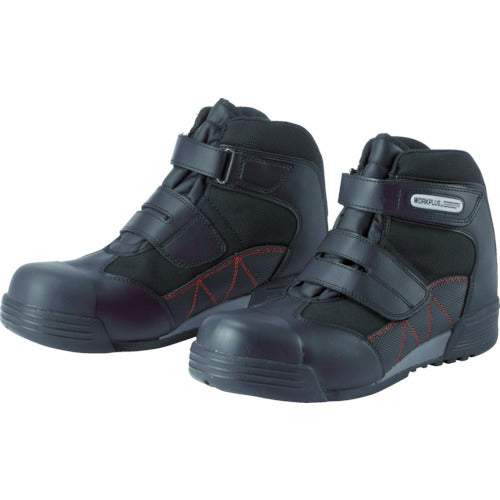 Midori Anzen Wide Resin Toe Cap High Cut Sneakers 27.5cm MPC525-BK-27.5 1 pair