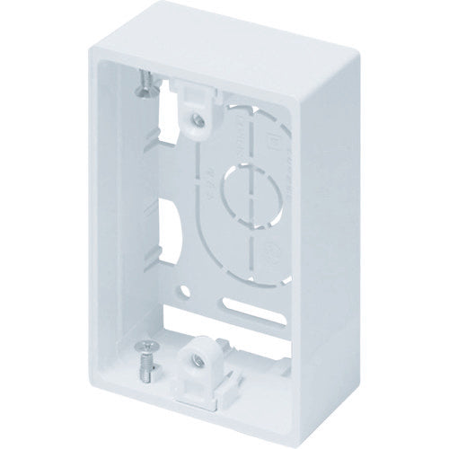 Masaru New F-mall Accessories Exposed Box for 1 pc. Shallow Type White SFBA12 1 pc.