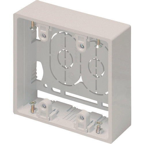 Masaru New F-mall Accessories Exposed Box for 2 Pieces, Shallow Type, Milky White, SFBA23, 1 Piece