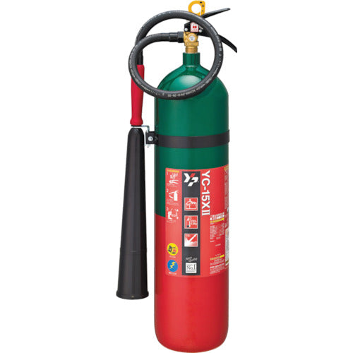 YAMATO 二酸化炭素消火器15型 YC-15X2 1 本