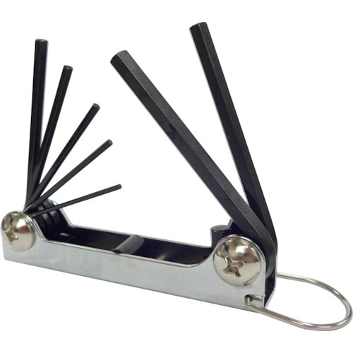 エイト ナイフ型 六角棒スパナ メタルケース 7本セット 1.5〜6mm 009-1 1 S