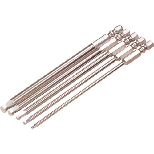 エイト 六角棒ビット テーパー 対辺6.35 溝9&13 3mmX130 単品 EA-70 3MMX130 1 本