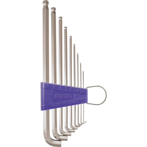 에이트 육각봉 스패너 테이퍼 엑스트라 롱 특단 9개 1.5~10mm TTS-9 1 S