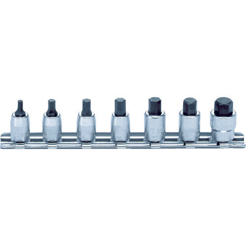 Ko-ken Hex Bit Socket Set, 6.35mm Drive, RS2010M/7-L25 1 S