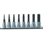 Ko-ken Hex Bit Socket Set, 9.5mm Drive, RS3010M/8-L100 1 S