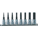Ko-ken Hex Bit Socket Set, 9.5mm Drive, RS3010M/8-L38 1 S