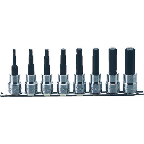 Ko-ken Hex Bit Socket Set, 9.5mm Drive, RS3010M/8-L62 1 S