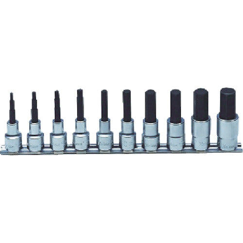 Ko-ken Hex Bit Socket Set, 12.7mm Drive, RS4010M/10-L50 1 S