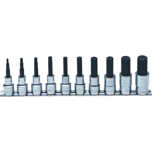 Ko-ken Hex Bit Socket Set, 12.7mm Drive, RS4010M/10-L75 1 S