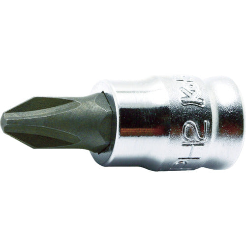 Ko−ken Z−EAL プラスビットソケット差込角6.35mm サイズNO.2 2000Z.28-2 1 個