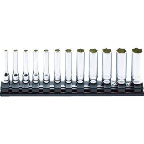 Ko-ken Z-EAL hexagonal deep socket rail set, 12 pieces, RS2300MZ/12 1 S