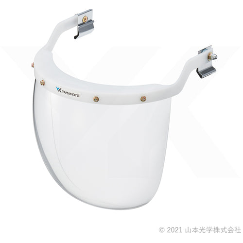 YAMAMOTO 防災面ヘルメット取付タイプ レンズ色クリア YF-301 1 個