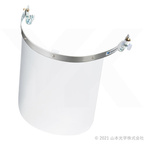 YAMAMOTO 防災面ヘルメット取付タイプ レンズ色クリア YF-320A 1 個