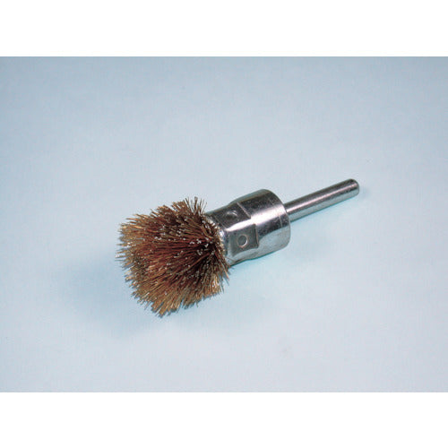 ヤナセ 軸付アザミ型ブラシ 鋼線メッキ 30×25×6×30 BKMA-30 10 個
