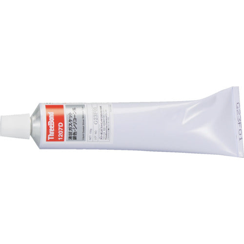 THREEBOND Liquid Gasket TB1207D Silicone Industrial Sealant Aluminum Color 150g Heat and Cold Resistant Fast Curing Type (1207DC) TB1207D-150 1 pc