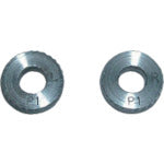 SUPER Knurling piece for small diameter rolling, Aya pattern (2 pieces in a set), fine pattern, pitch: 0.6, outer diameter A: 12 KNPRL0.6 1 S