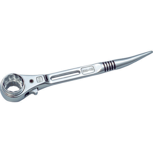 Super Fully Polished Thin Double-Ended Ratchet Wrench with Slide Hole Size: 19 x 24 Total Length: 240mm SRB1924RZ 1 Piece