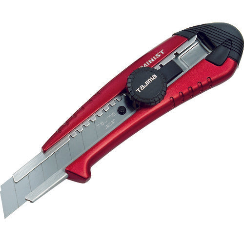 タジマ カッターナイフ ネジプロLアルミニスト メタリックレッド AC-L501R 1 丁