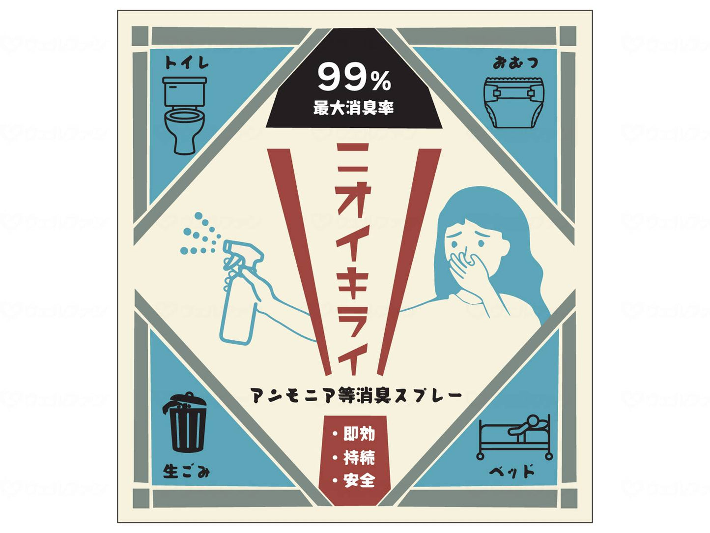 余合ホーム&モビリティアンモニア等消臭スプレー ケース