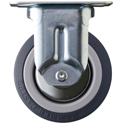 Hammer Plate-type caster Plate-type caster Fixed Wheel diameter 100mm Urethane wheel M series 420MR-KUB100 1 piece