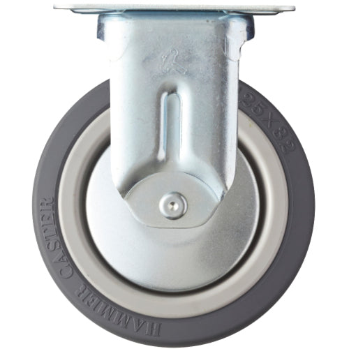 Hammer Plate-type caster Plate-type caster Fixed Wheel diameter 125mm Urethane wheel M series 420MR-KUB125 1 piece