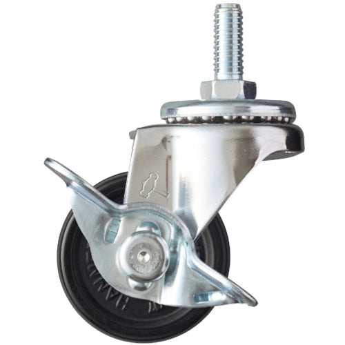 망치 나사 포함 선회식 고무 바퀴 40mm W3/8 스토퍼 부착 415A-20R40 1개