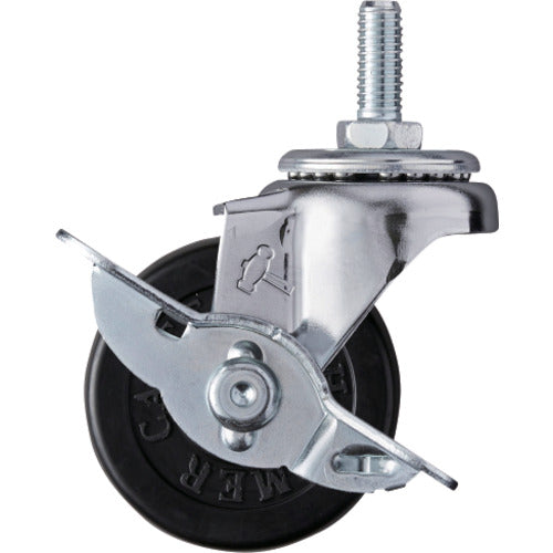 해머 나사 포함 선회식 고무 바퀴 50mm W3/8 스토퍼 부착 415A-20R50 1개