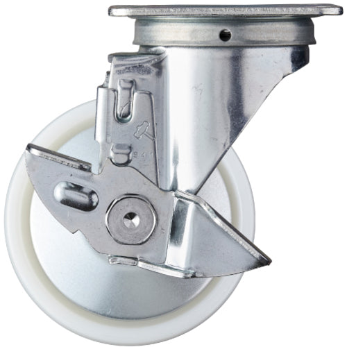 Hammer Plate-type caster Plate-type caster Swivel (with stopper) Wheel diameter 100mm Nylon wheel (roller bearing) 413S-NRB100 1 pc