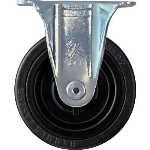 망치 고정식 고무 바퀴 75mm 420GRP-R75 1개