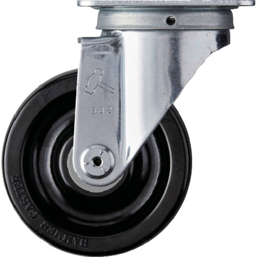 ハンマー プレート式旋回式フェノールキャスター 100mm 420S-PH100 1 個