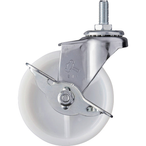 Hammer Screw-in Swivel Nylon Wheel 75mm W3/8 with Stopper 415A-20N75 1 pc