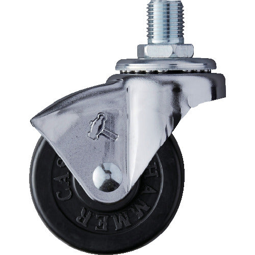 Hammer Screw-in Swivel Rubber Wheel 50mm M12 450A-30R50 1 piece