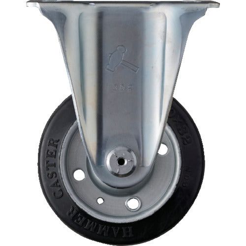 해머 고정식 고무 바퀴(롤러 베어링) 100mm 400SR-RB100 1개