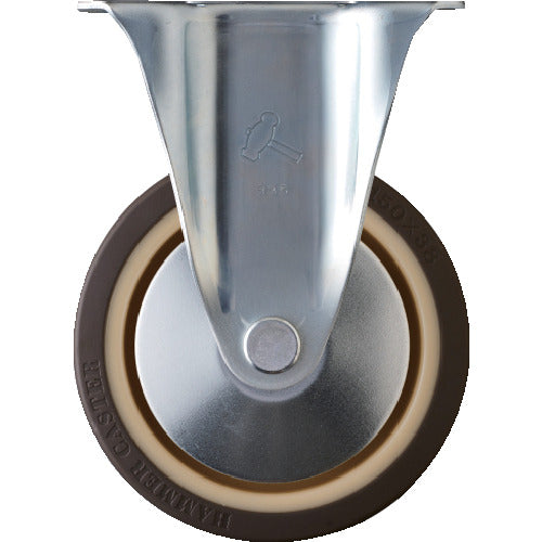 해머 고정식 우레탄 바퀴(나일론 휠·래디얼 볼 베어링) 150 mm 400SR-UB150 1개