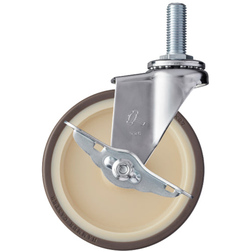 Hammer Screw-in Caster Screw-in Caster 415EA Series Swivel Wheel Diameter 125mm Urethane Wheel (Nylon Wheel Bearing) with Stopper 415EA-UB125 1 pc