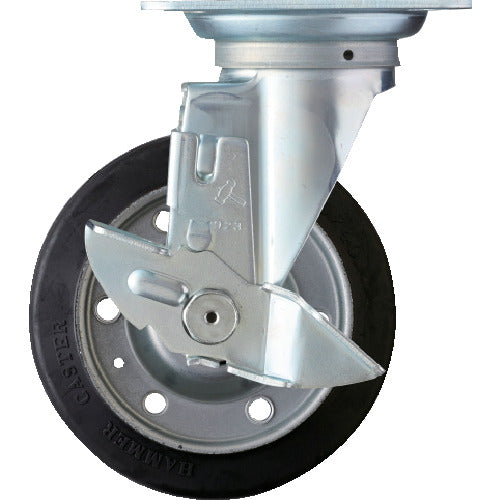 Hammer Swivel Rubber Wheel (Roller Bearing) 150mm with Stopper 419S-RB150 1 pc