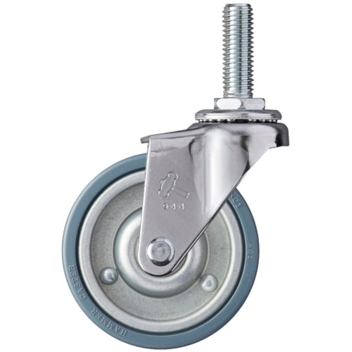 망치 나사식 캐스터 나사식 캐스터 자유자재 바퀴 지름 75mm 고무 바퀴(스틸 휠) 420EA-PR75 1개