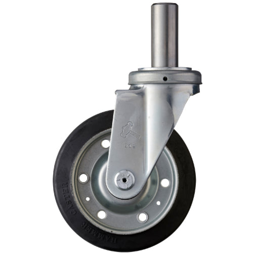 ハンマー 差込み旋回式ゴム車輪(スチールホイール・ローラーベアリング)150mm 420SK-RB150 1 個