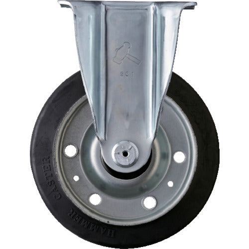 망치 고정식 고무 바퀴(롤러 베어링) 150mm 420SRP-RB150 1개