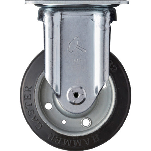 망치 고정식 고무 바퀴 100mm 420SRP-R100 1개