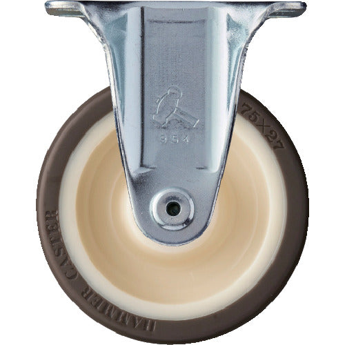 해머 고정식 우레탄 바퀴(롤러 베어링) 75mm 420SRP-UB75 1개