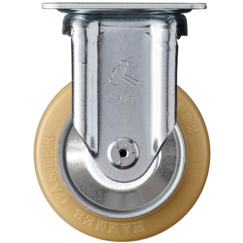 해머 고정식 우레탄 바퀴(스틸 롤러 베어링) 100mm 420SRP-URB100 1개