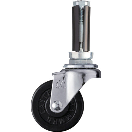 해머 파이프 삽입 선회식 고무 바퀴 50mm φ16~18용 4201EU-R50 1개