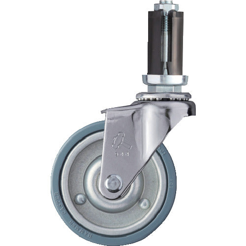 Hammer Pipe Insert Swivel Rubber Wheel (Steel Wheel) 75mm for φ22-24 4203EU-PR75 1 pc
