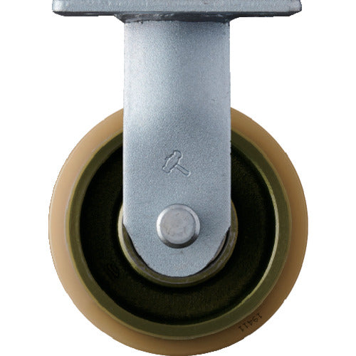 ハンマー 重荷重用固定式ウレタン車輪(イモノホイール・ラジアルボールベアリング)125mm 500BPR-CU125 1 個