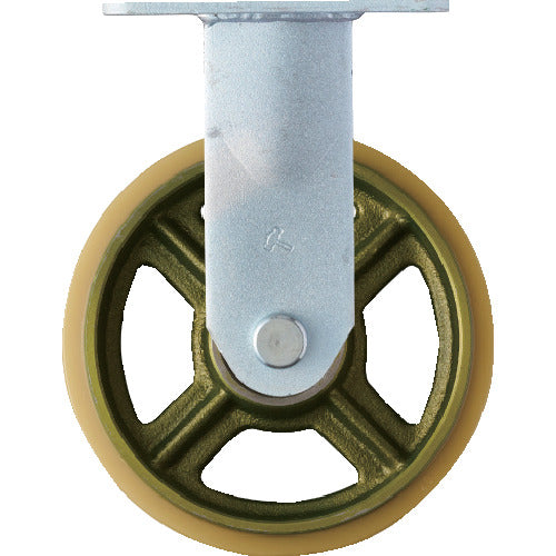 Hammer Heavy-duty fixed urethane wheel (casting wheel, radial ball bearing) 200 mm 500HPR-CU200 1 piece