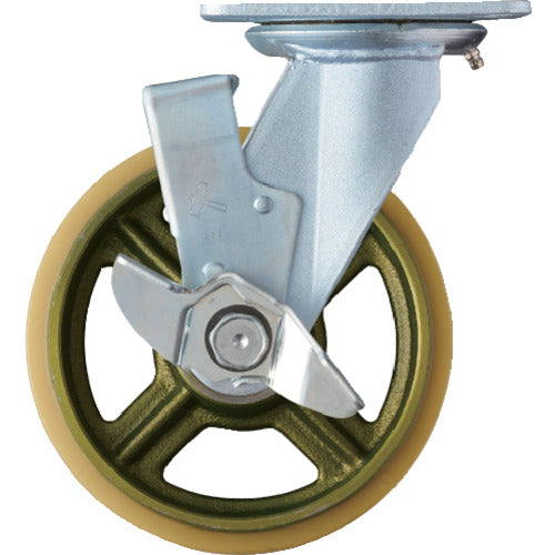 Hammer Heavy-duty swivel urethane wheel (casting wheel, radial ball bearing) 200 mm SP included 519HPS-CU200 1 pc