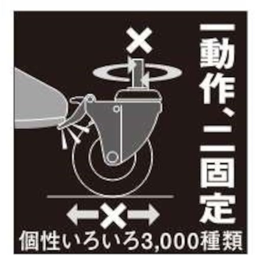 ハンマー ねじ込み式キャスター ねじ込み式キャスター 自在(ストッパー付・トータルロック) 車輪径100mm ウレタン車輪(ナイロンホイール・ボールベアリング) 915MA-KUB100 1 個